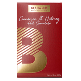 Red box with gold foil print of 8oz. cinnamon & nutmeg hot chocolate.