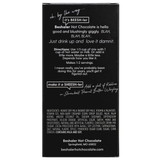 Back of 3oz. box of Rich & Creamy hot chocolate showing mixing directions.